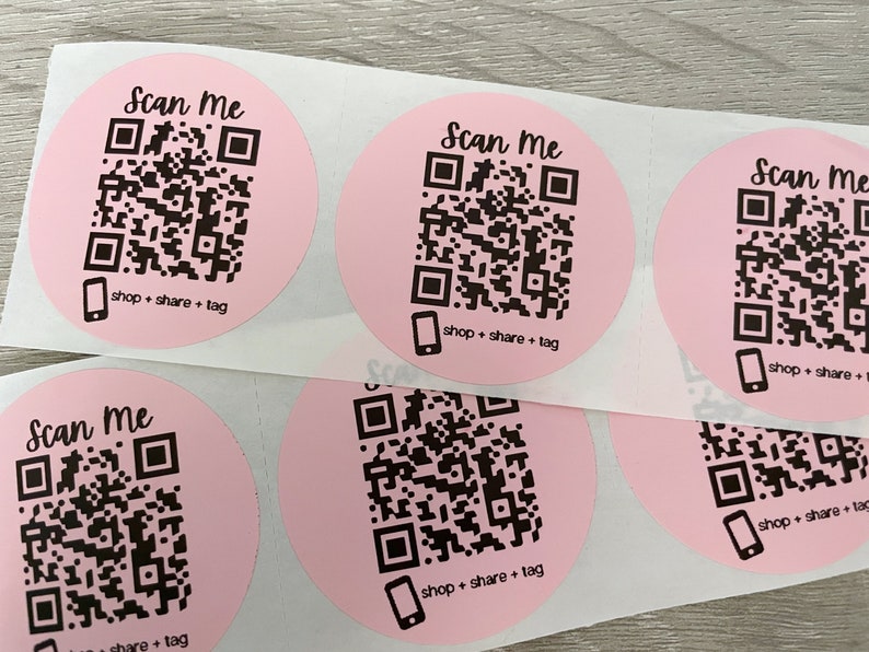 QR Code Stickers Custom QR Code Thermal Printer Label Instagram Social