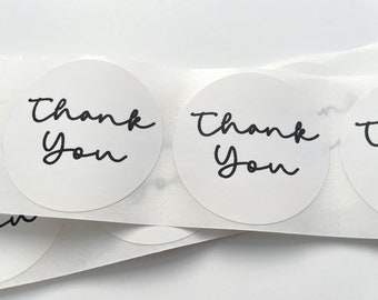 2" Round Thank You Sticker Thermal Labels