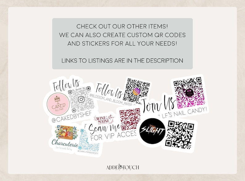 QR Code Stickers Scan to Pay Venmo Cashapp Sticker for Small Etsy