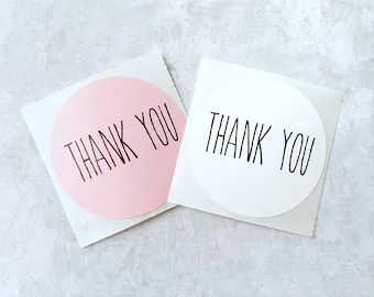 Thank You Stickers, Small Business Thank You Circle Sticker, Round Sticker Thank You, Customer Packaging Sticker for Etsy, Poshmark