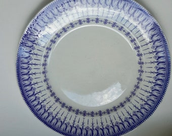 19ème siècle Creil et Montereau Assiette Plate 23cm Mauve