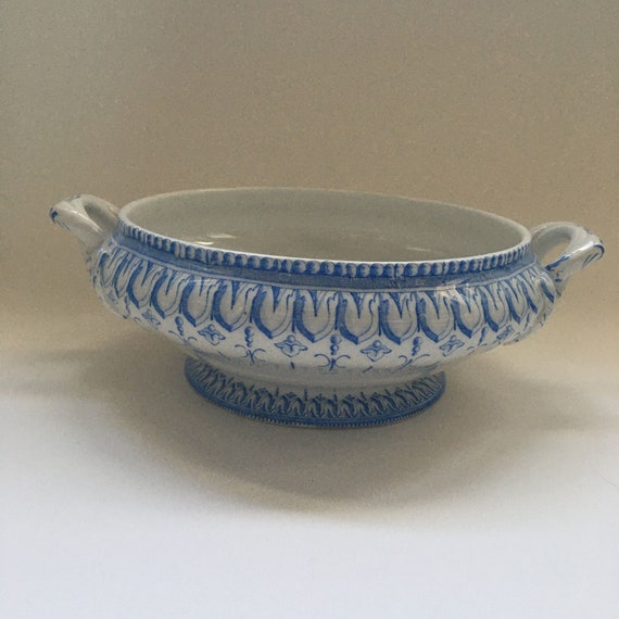 19ème Siècle Creil Et Montereau Léguemier (sans Couvercle) Flora