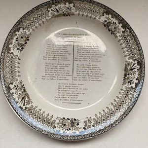 Montereau wedding plate 18th century