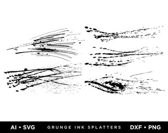 Grunge Ink Splatters