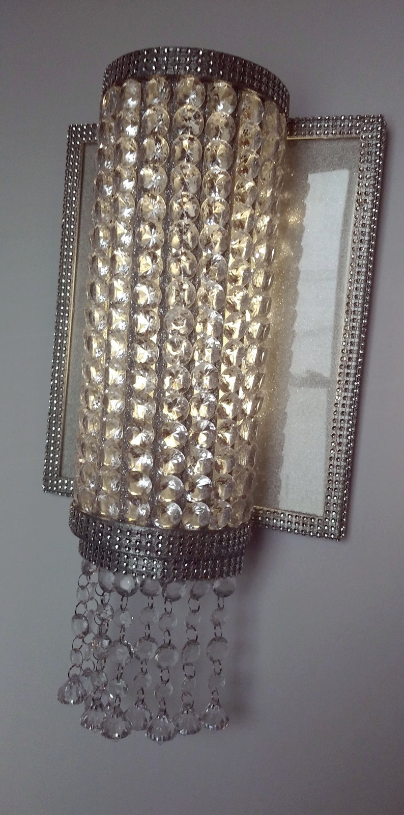 Wall Sconce, Glam Wall Lighting, Wall Chandelier Etsy
