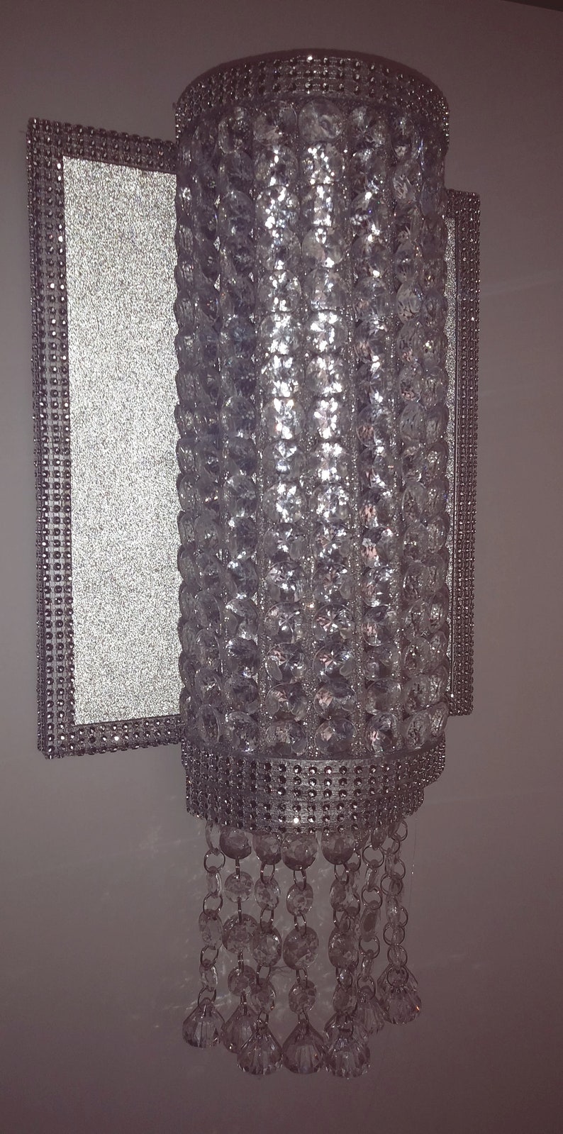 Wall Sconce, Glam Wall Lighting, Wall Chandelier Etsy