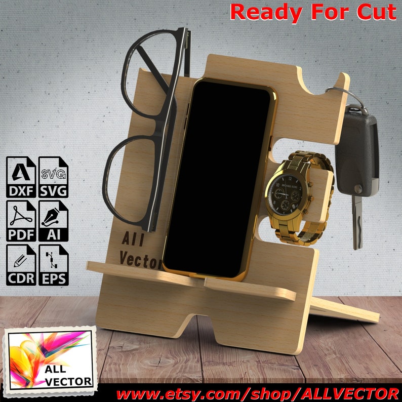 Desk Organizer Laser Cut CNC Cutting CNC Router Digital Etsy