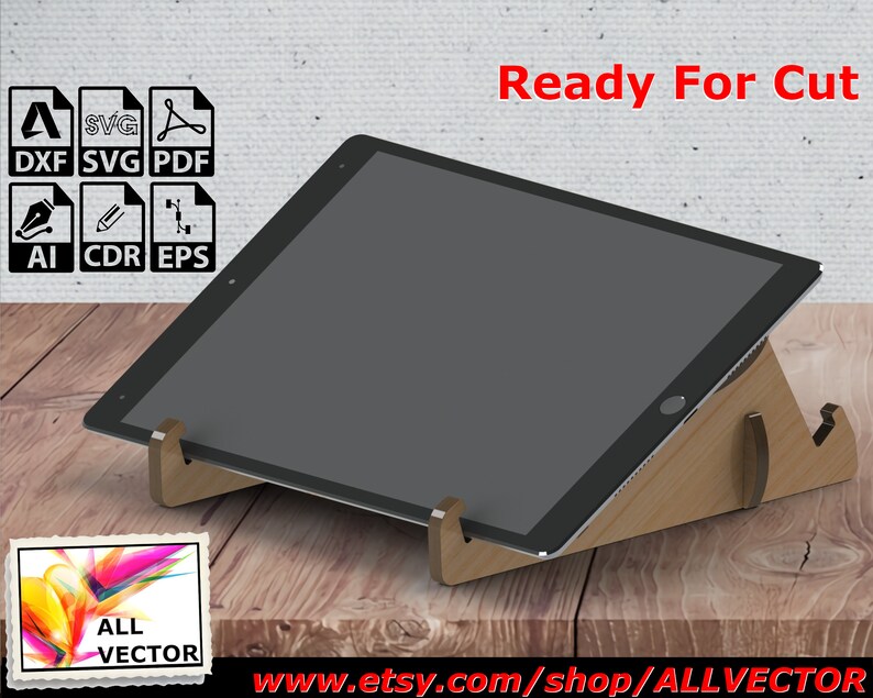 Portable Ipad Tablet Stand Laser Cut CNC Cutting CNC Etsy