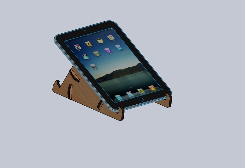 Portable Ipad Tablet Stand Laser Cut CNC Cutting CNC Etsy