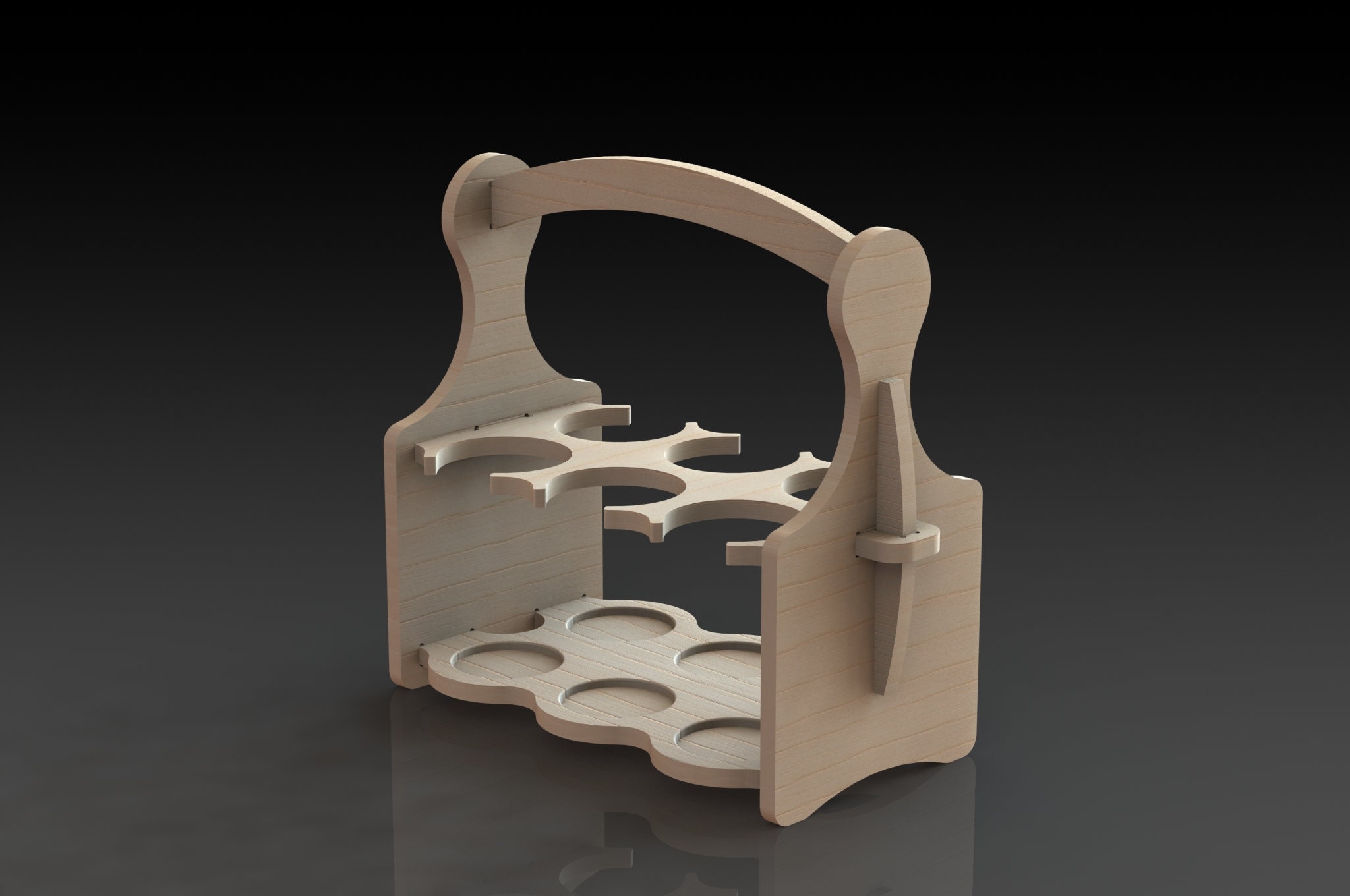 Portable Beer Holder Six Pack Laser Cut CNC Cutting CNC Etsy