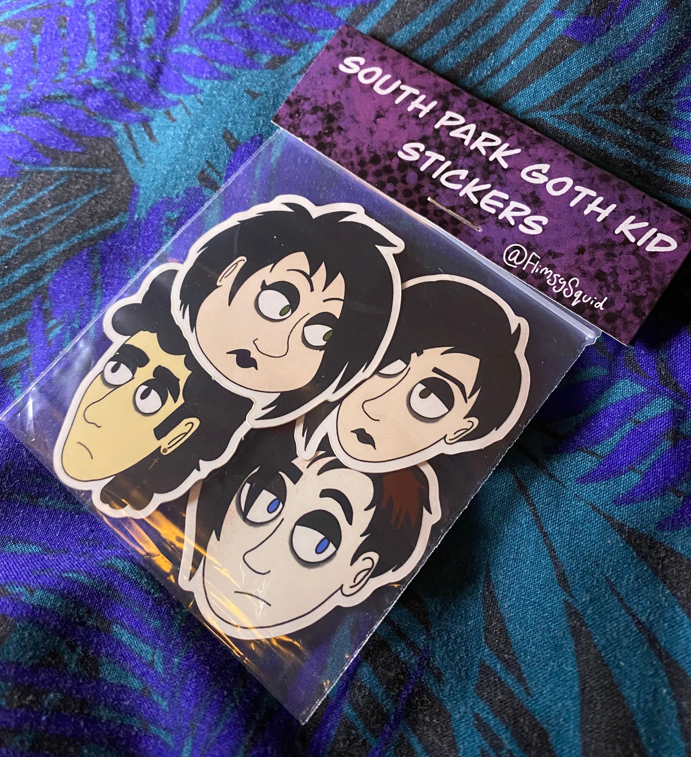 South Park Goth Kids Sticker Set Pete Michael Firkle Etsy