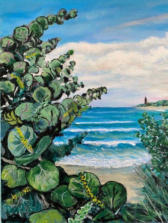 Sanibel Island Lighthouse - authentic, original painting available directly from the artist. Contemporary Impressionist & Abstract Art
