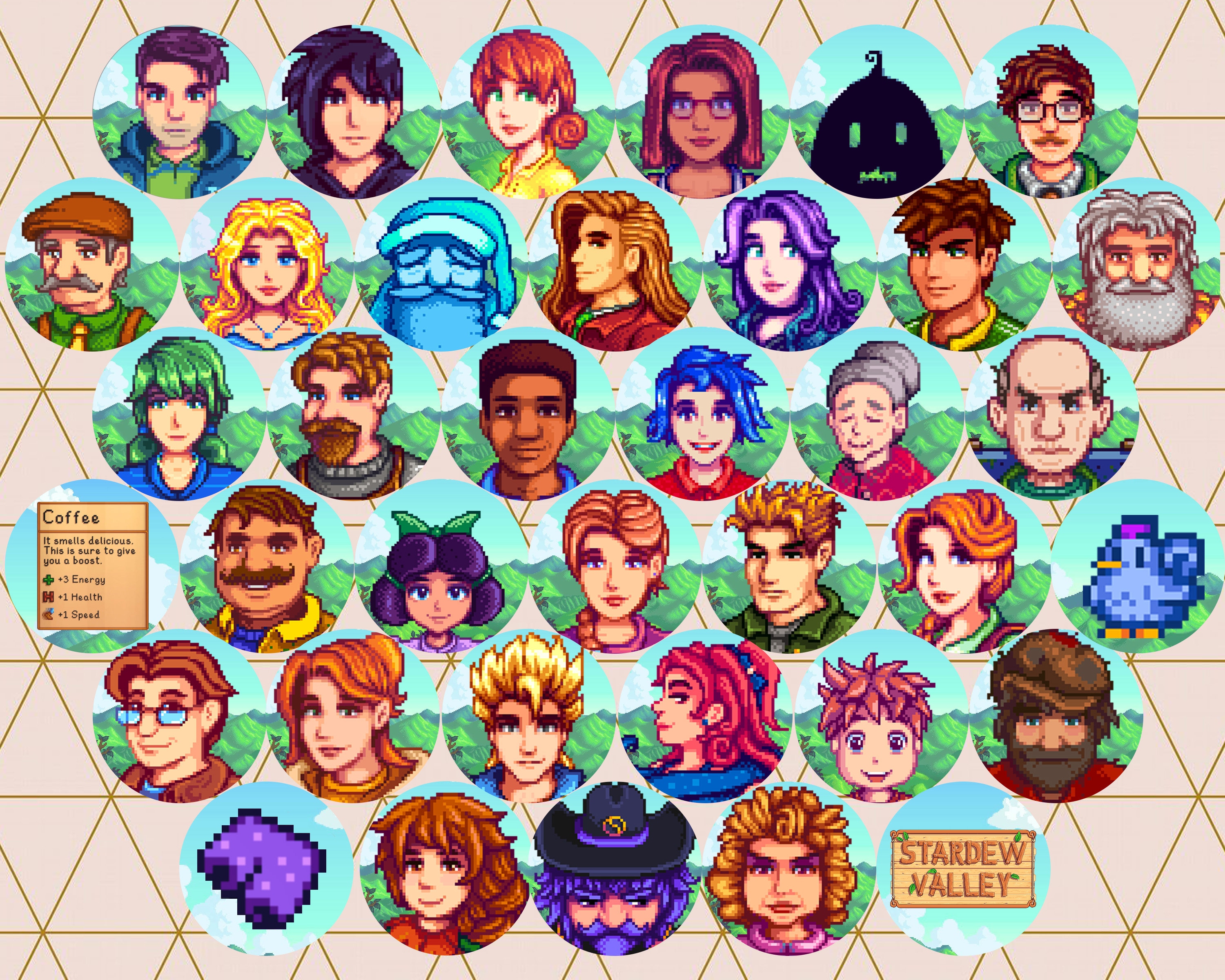 Stardew Valley Buttons Blue Chicken Shane Penny Maru Etsy Stardew Valley Buttons Blue Chicken Shane Penny Maru Etsy