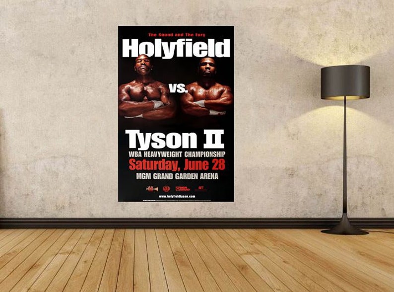 Boxer Boxing champion Mike Tyson Wall Sport Poster Decor 18x12 36x24 40x27/"
