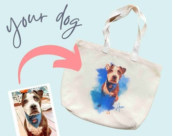 Custom Pet Photo Tote Bag