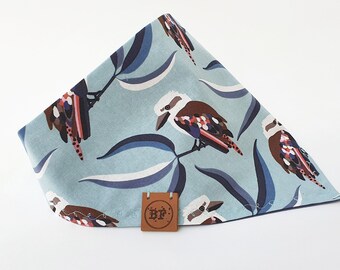 Sky Blue Jocelyn Proust Kookaburra Australian Bird Dog Bandana