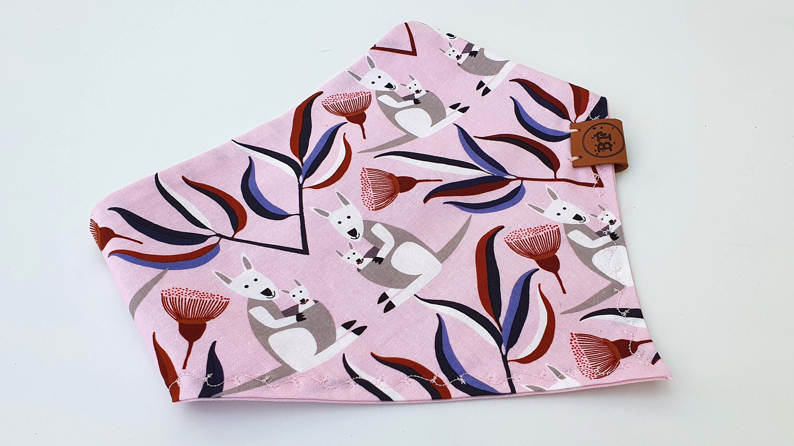 Pink Kangaroo Dog Bandana Australian Dog Bandana Etsy