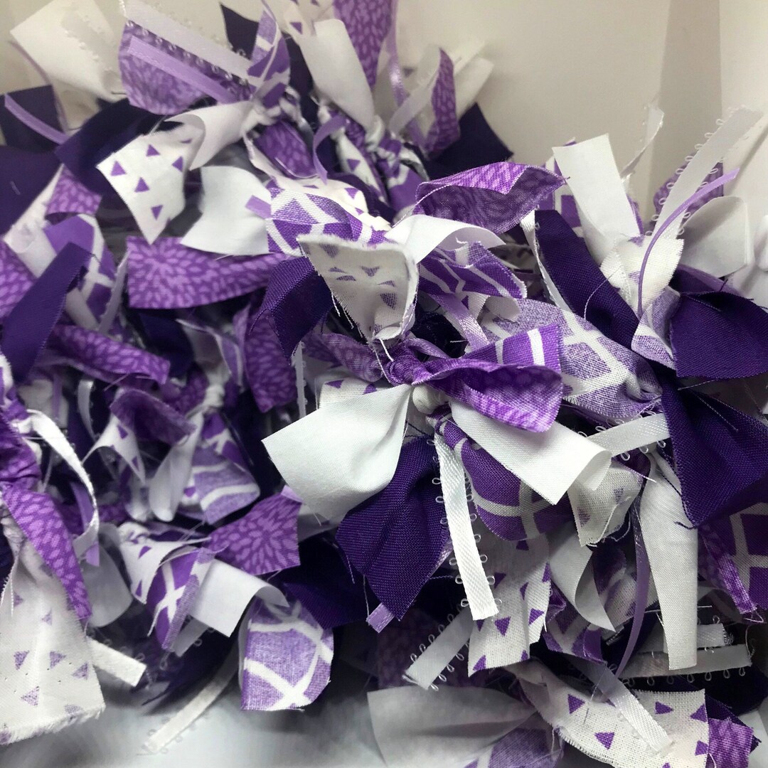 Lively Lavender Rag Garland for Summerbirthdaysweddingsphoto