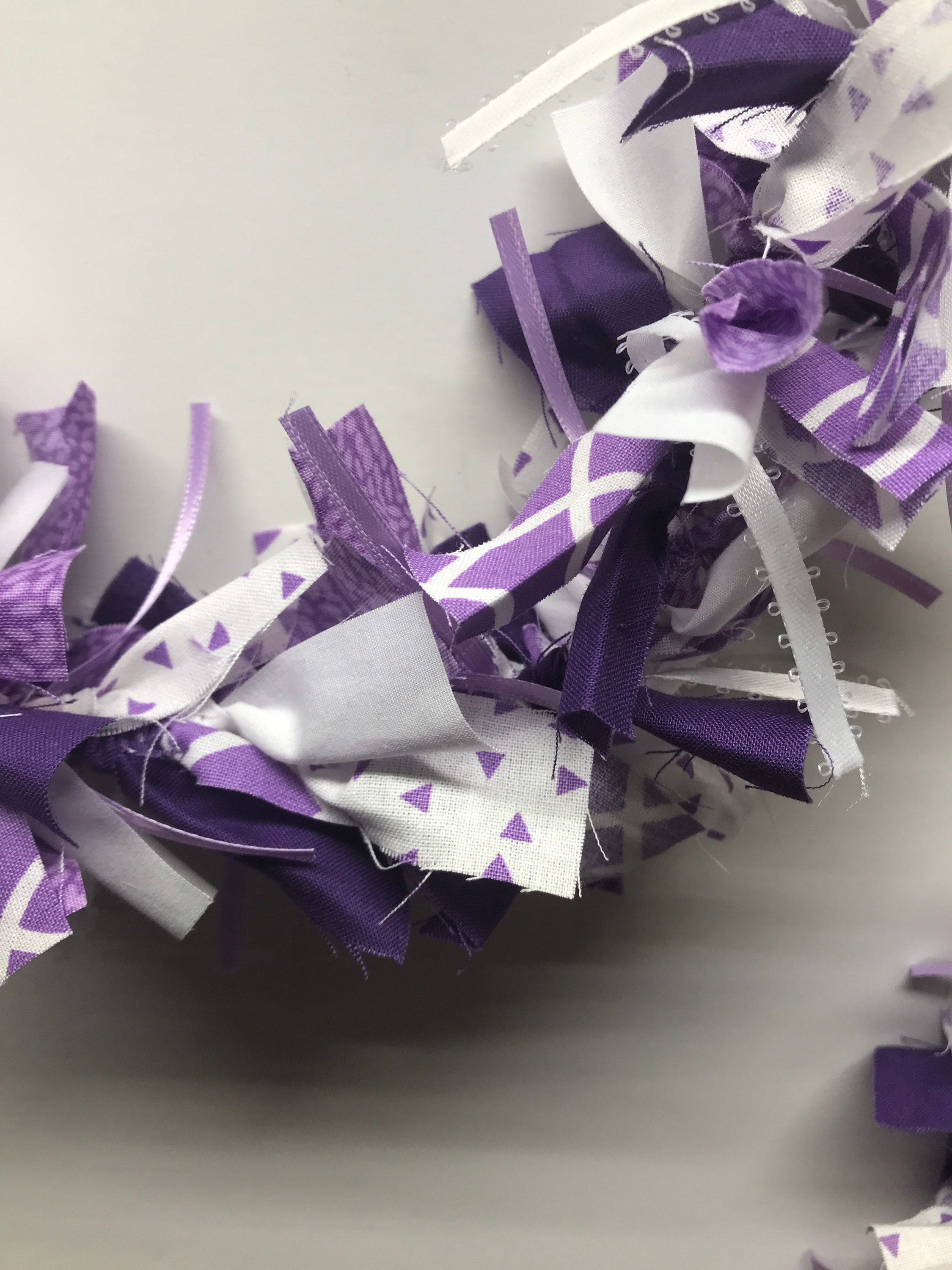 Lively Lavender Rag Garland for Summer Birthdays Weddings Etsy