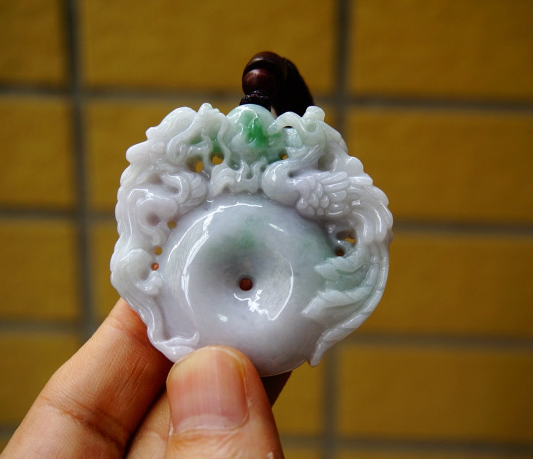 50MM Certified 100% Natural Untreated Grade A Green Jadeite Antique ...