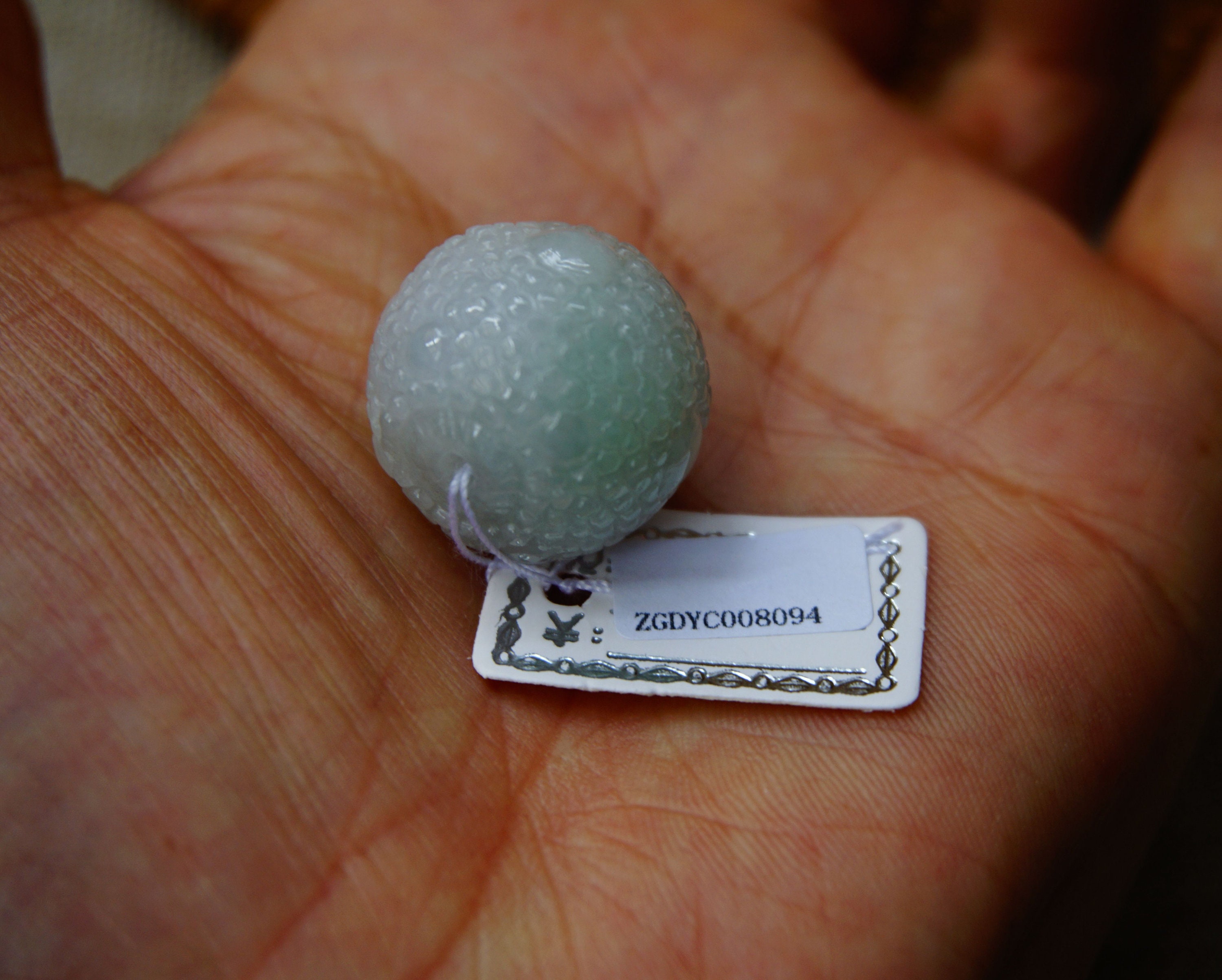 もも 21 MM Certified 100% Natural Untreated Grade A White Jadeite