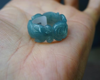 Grade A Jade 3D Koi Fish 錦鯉 Hand-crafted Natural Jadeite Jade