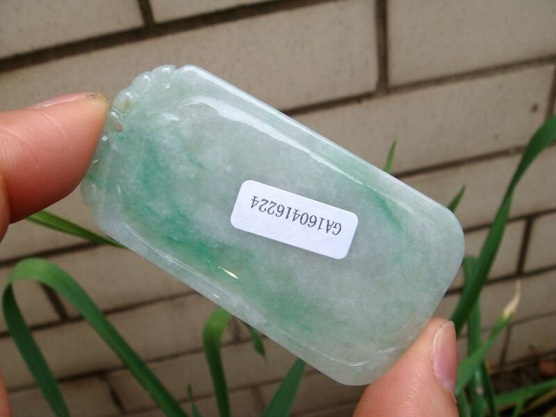 64mm Jadeite Jade Pendant 100% Natural Untreated Grade A A