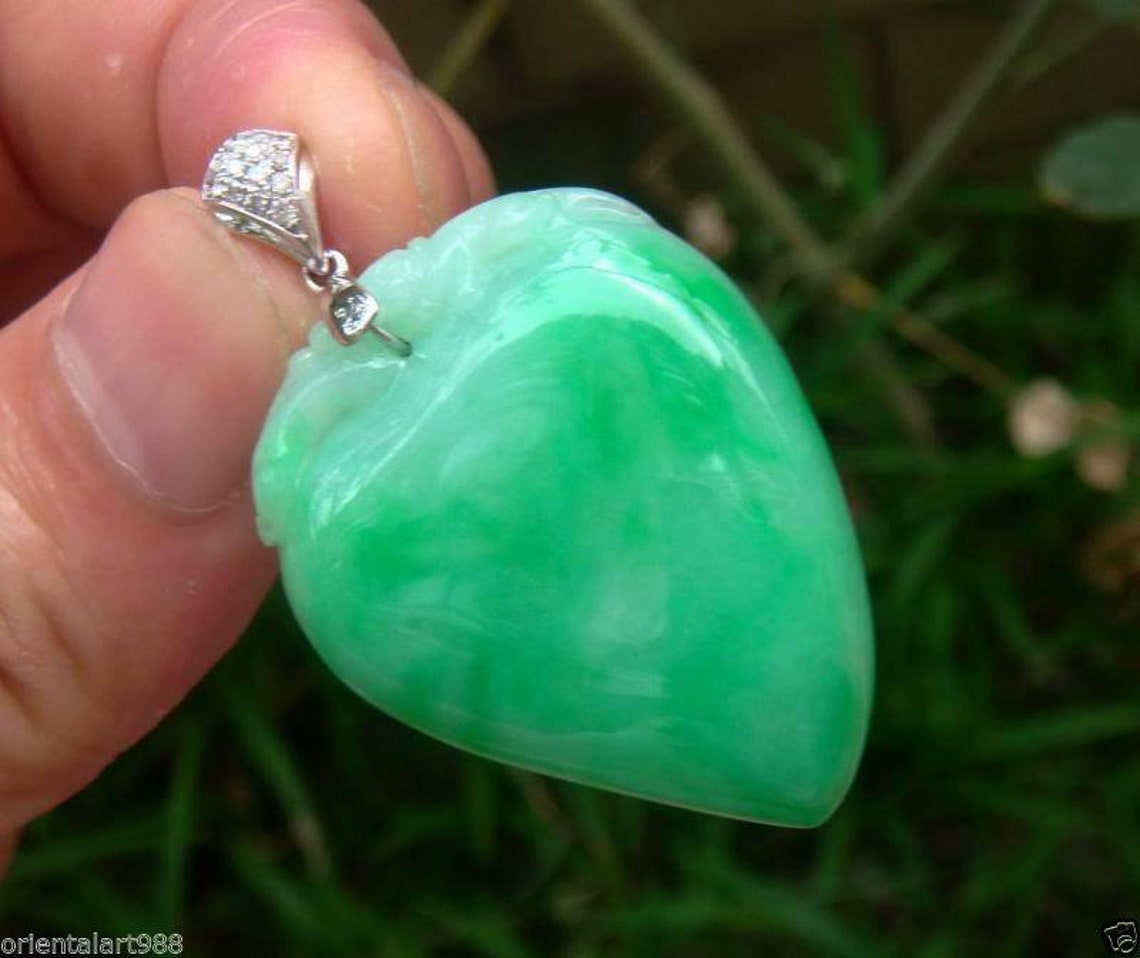 Jadeite Jade 100% Natural Untreated Grade A type Green Color | Etsy