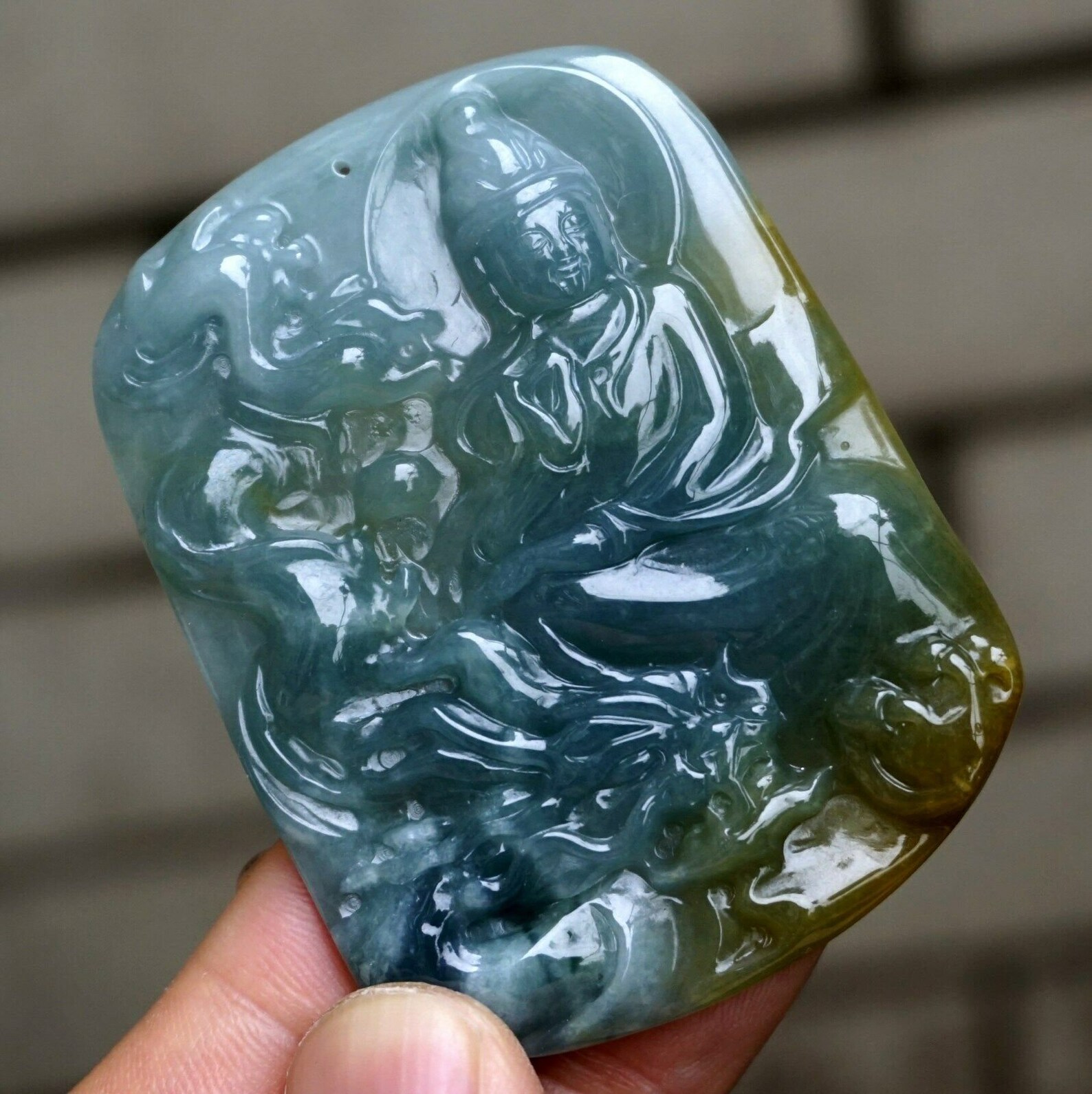 Blue Water Jadeite Jade Certified 100 Natural Untreated Grade Etsy
