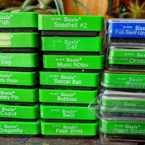 Sizzix Original Green Dies - Select your Favorites!