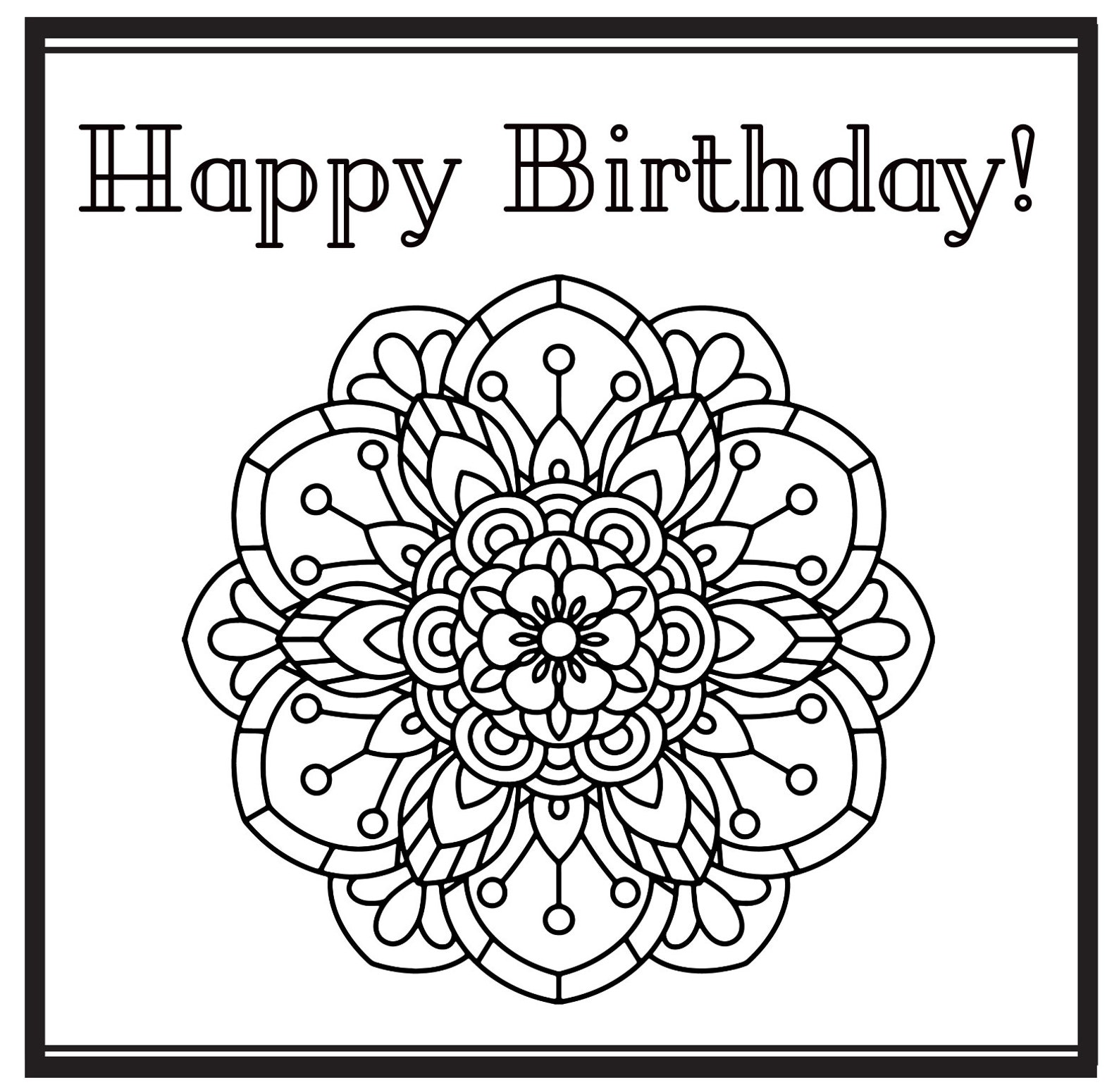 Colorez votre carte Mandala Art Cards  Etsy