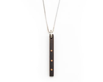 Wood Anniversary Gift Minimalist  | Wood Necklace | 5th Anniversary Wood Gift