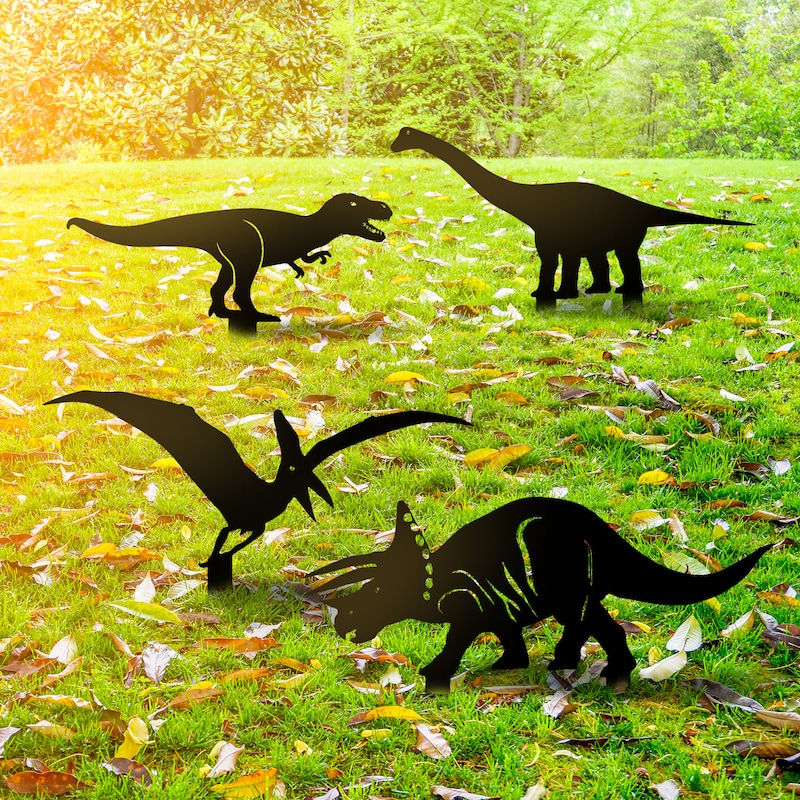 Metal Dinosaur Yard Art