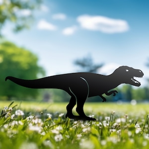 Art Metal Garden Dinosaur Dino Garden Decor Jurassic Garden Park Dinosaur Ornament Sculpture Dinosaur Garden Stake Dinosaur Garden Sign