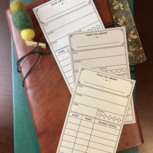 Cartão de bolso para biblioteca pessoal para impressão | Cartão do selo da biblioteca | Cartão de bolso | Marcador de cartão de biblioteca | Rastreador de empréstimo de livros | Rastreador de leitura