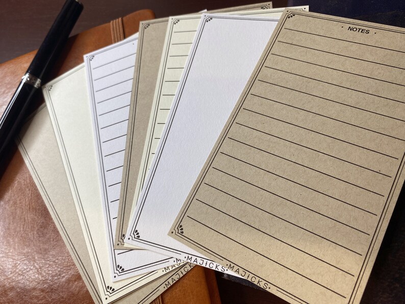 Printable Note Card 3 X 5 Journal Note Card Flash Card Note Card