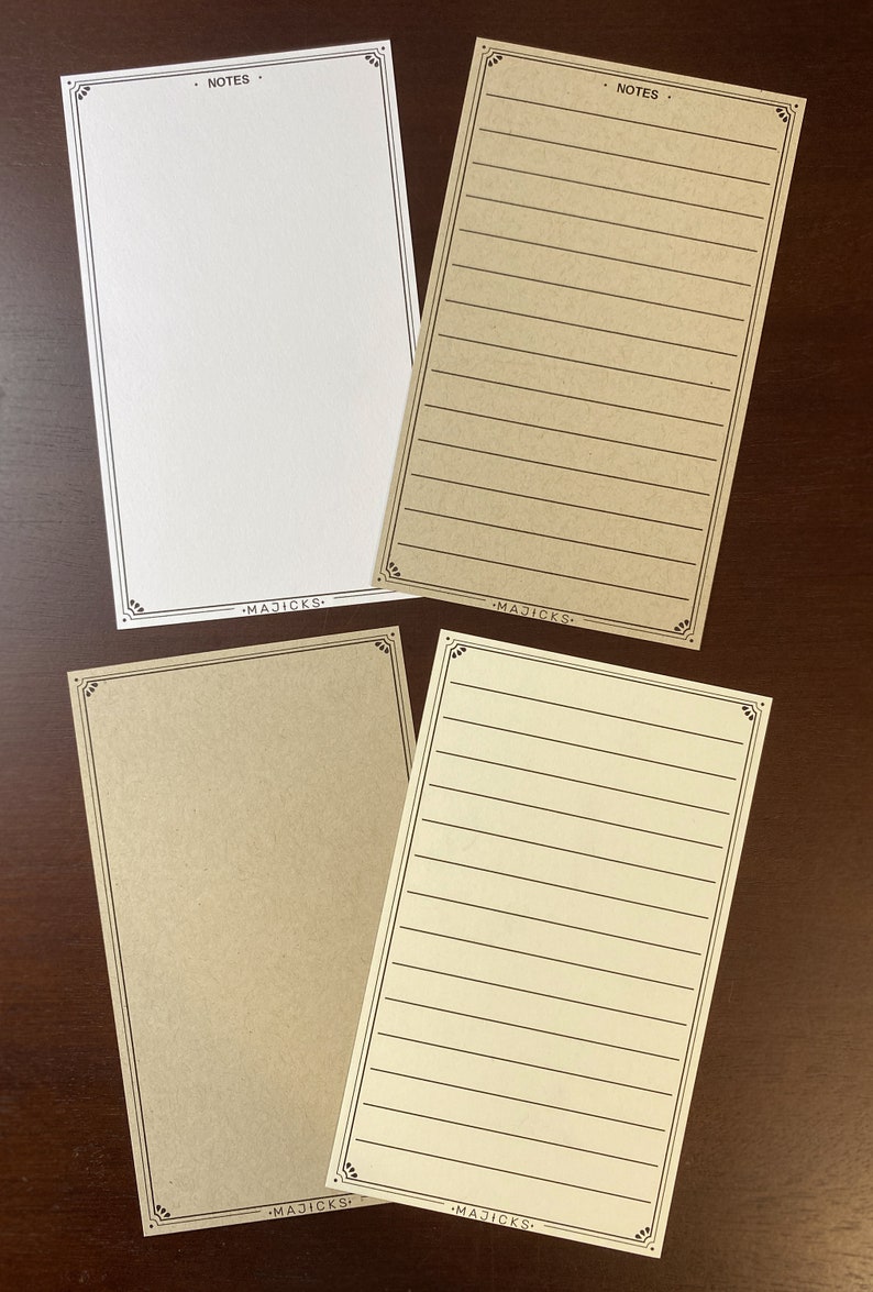 Printable Note Card 3 X 5 Journal Note Card Flash Card Note Card