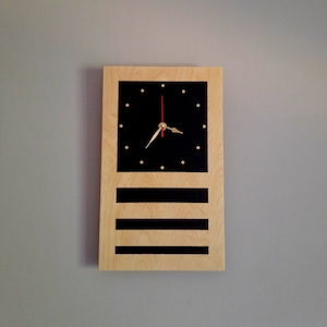 Moderne abstrakte Wanduhr Minimalistische Holzuhr Wanduhr
