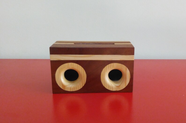 Wood speaker holder credle rest Pine speaker Smartphone speaker Unique Gift for Men Cordless Wood Speaker for Cell image 6