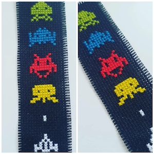 Retro Gaming Bookmark Cross Stitch Pattern