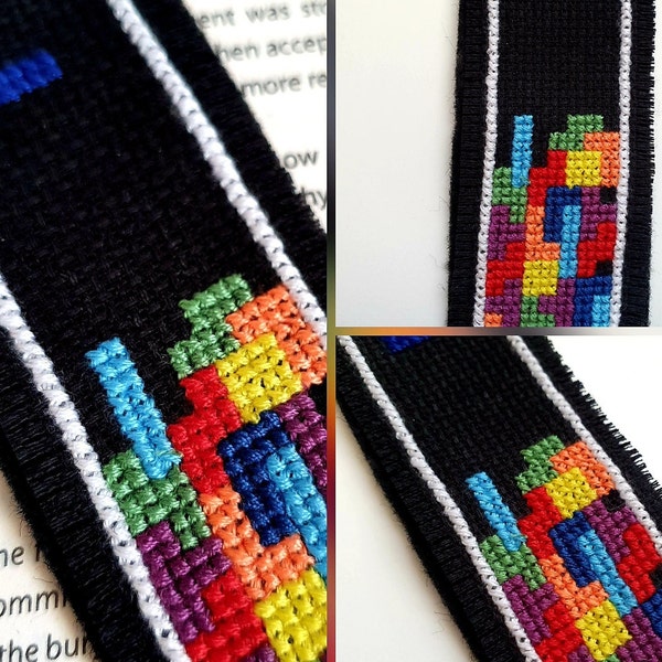 Retro Gaming Bookmark Cross Stitch Pattern