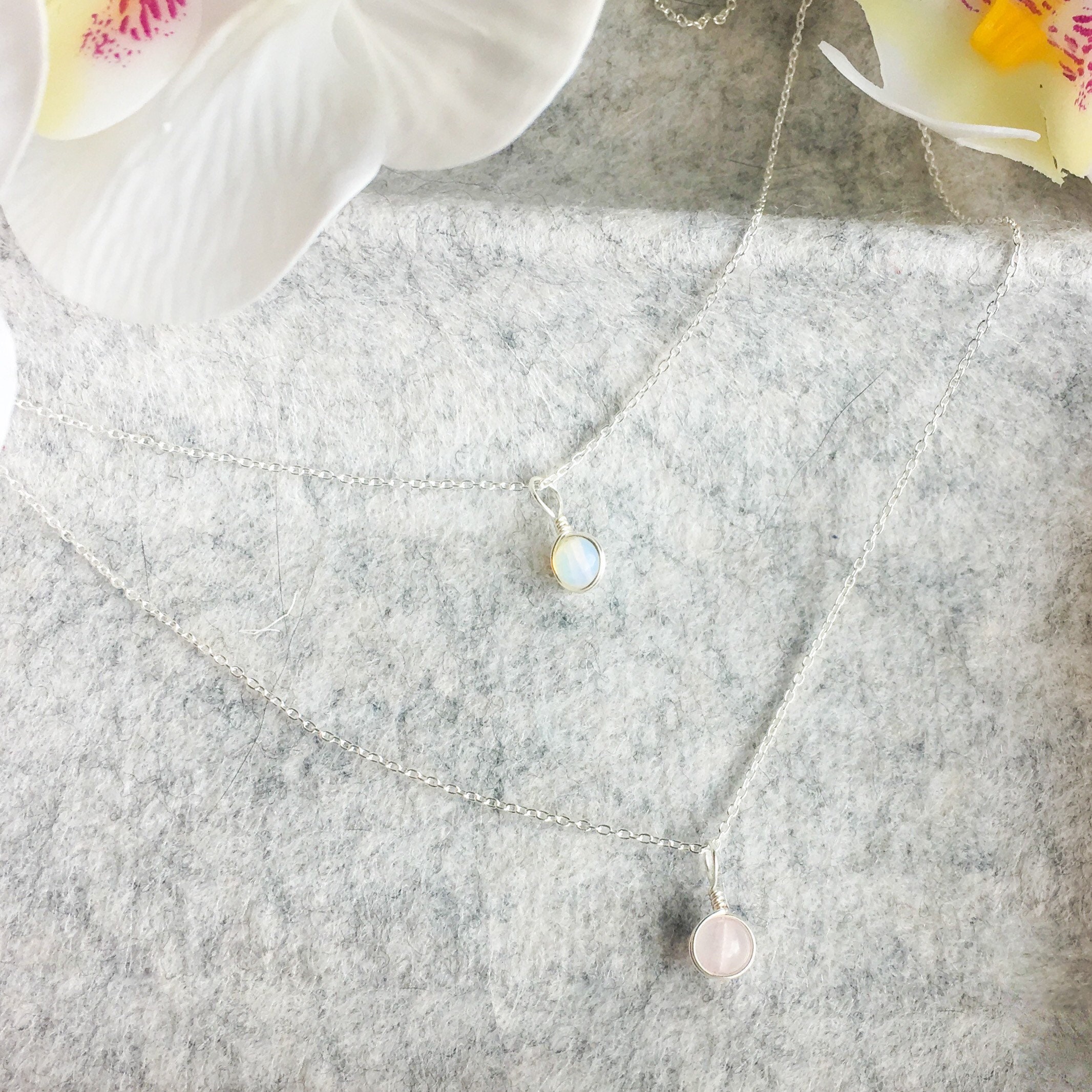 Solo dainty moonstone necklace – Toba Brighton