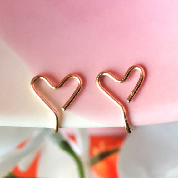 Heart shaped hotsell clip on earrings