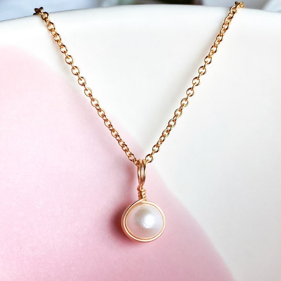 Charming Rose Gold Sterling Silver Pearl Accessories 2023 Necklaces Evening  Party