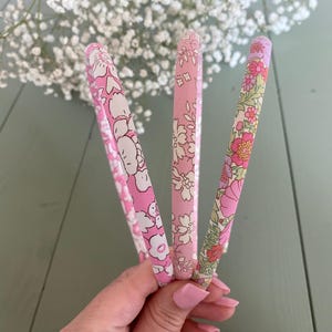 Skinny hairband set of 3, super skinny Alice band, toddler hair, girls hairband gift set, Liberty of London headband, skinny hairband gift