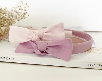 Details about   2 pcs Solid Plain Color Girls' Bow Hair Ties Elastic Bands Kids Accessories uk 
