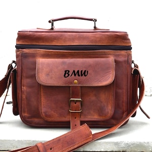 Leder Kameratasche Leder Reise Schultertasche Kameratasche DSLR Fotografie Tasche - Kompatibel mit SLR / DSLR spiegellosen Kameras & Objektiven