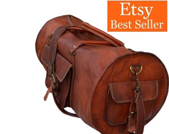 pure leather travel bags