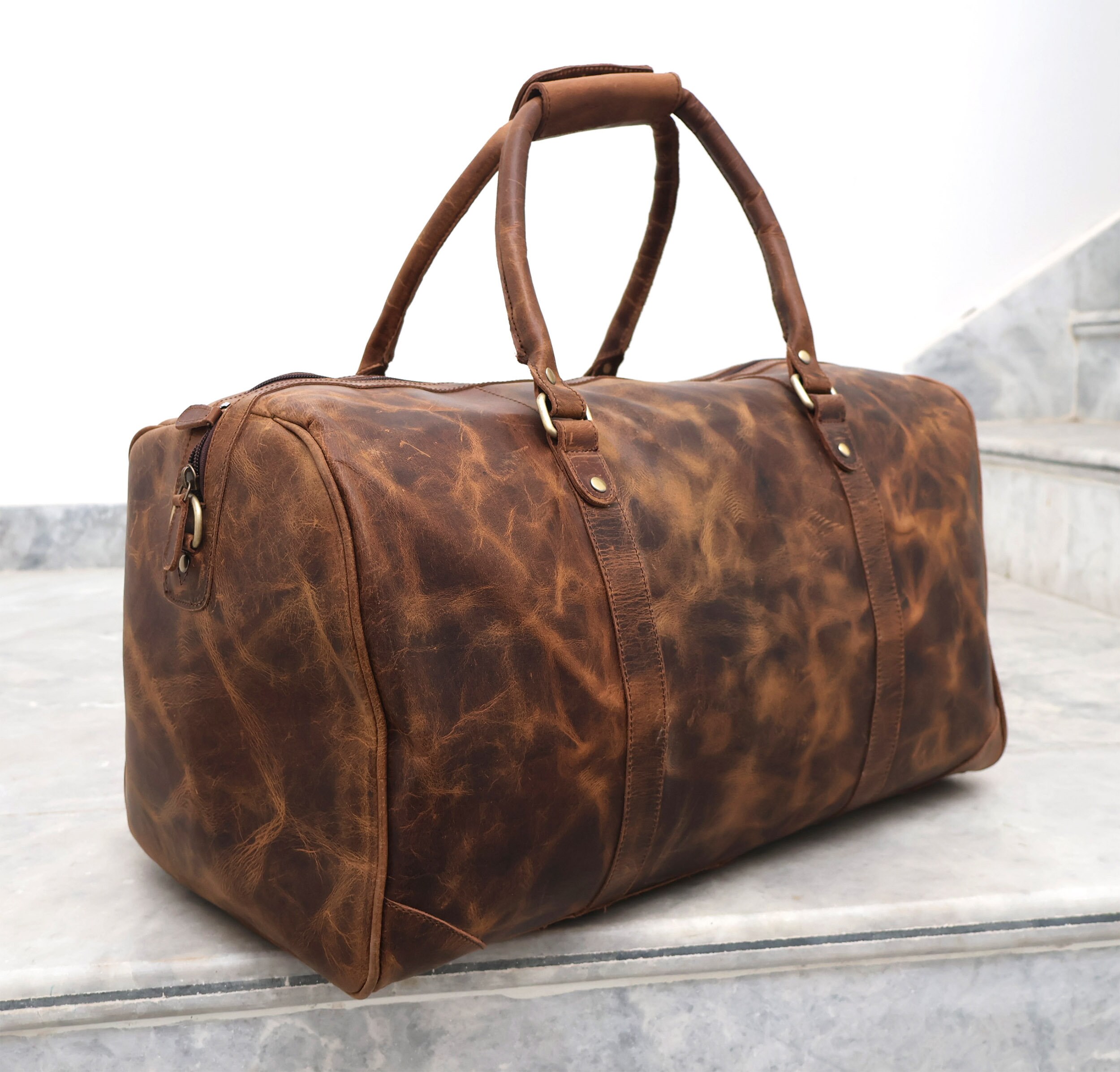 Tan Leather Duffle UK
