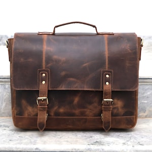 Leder Schulter Messenger Cross-Body Laptop Tasche für Männer Reise Handtasche für Frauen Leder Herren Umhängetasche Trauzeugen Hochzeit Mutter Geschenke